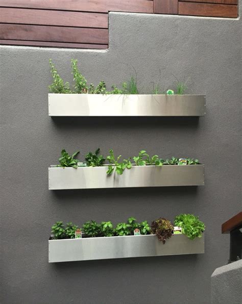 stainless steel hanging planter box|stainless steel single plant stand.